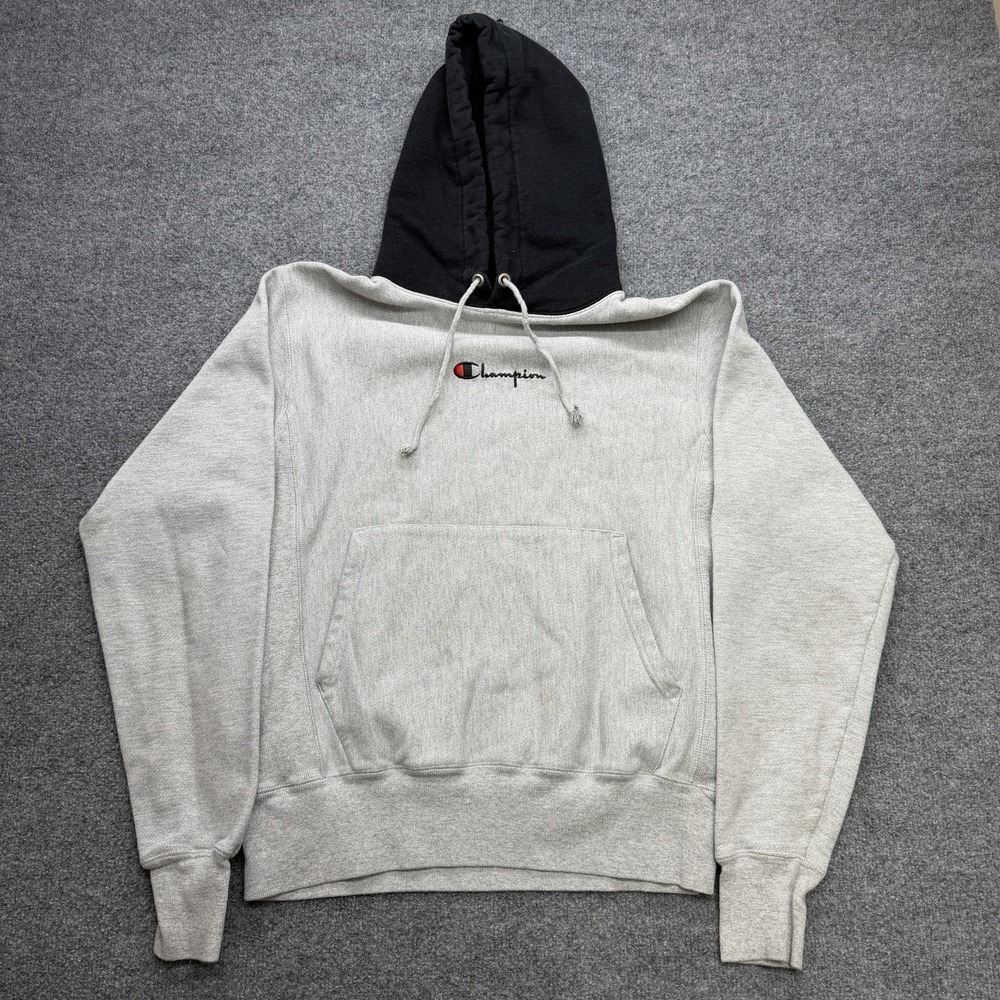 Champion‎ Reverse Weave Men's Hoodie 2 Tone Size Small Y2K
